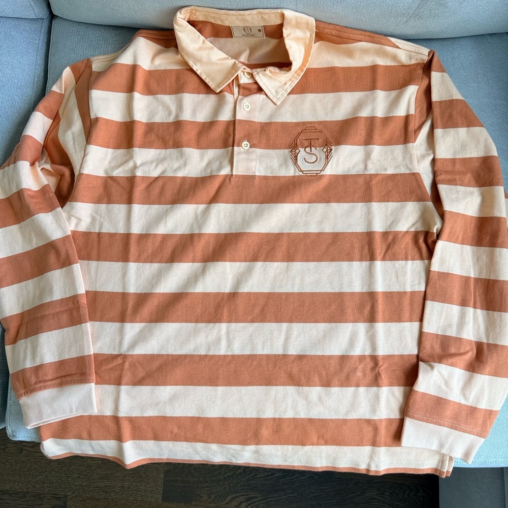 Taylor Swift Authentic Orange and Cream TLOAS Rugby shirt XL New With Tags